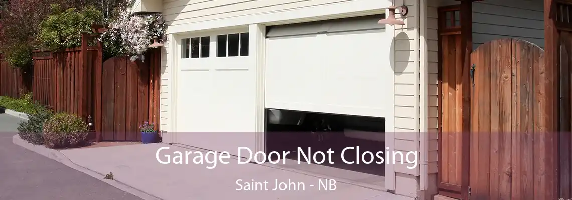 Garage Door Not Closing Saint John - NB