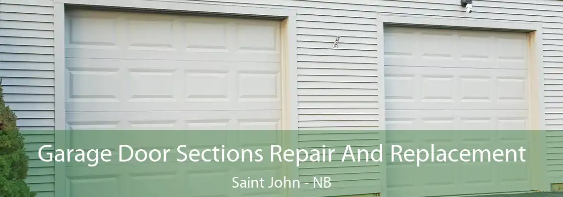 Garage Door Sections Repair And Replacement Saint John - NB