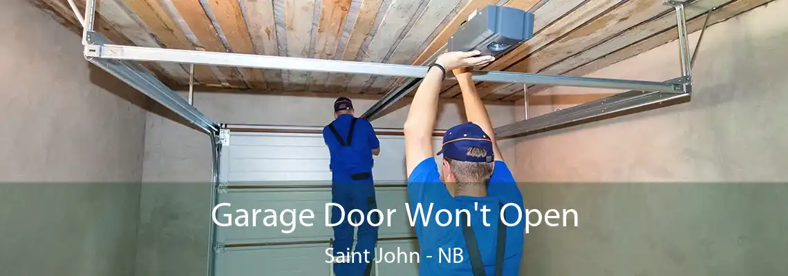 Garage Door Won't Open Saint John - NB
