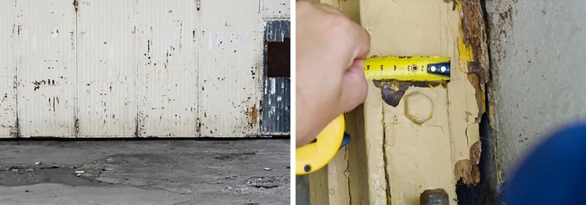 Lift Master Rusty Garage Doors in Saint John, New Brunswick