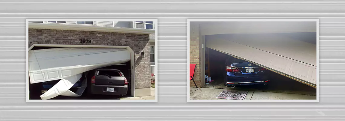 Repair Commercial Garage Door Got Hit By A Car in Saint John, New Brunswick