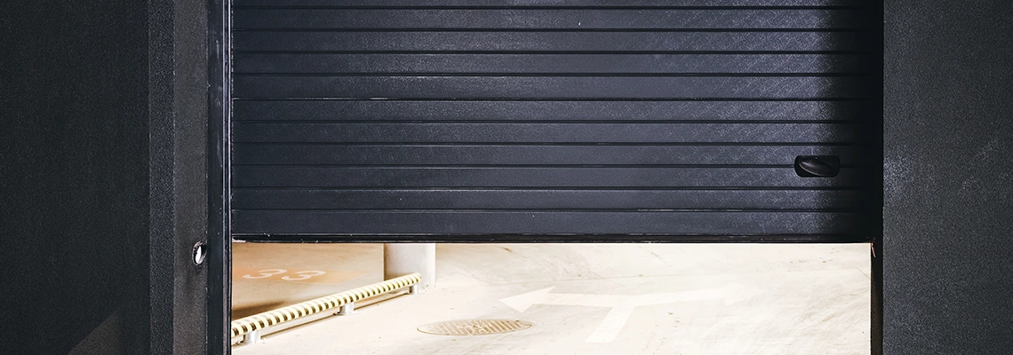 Residential Black Garage Door Installation in Saint John, NB